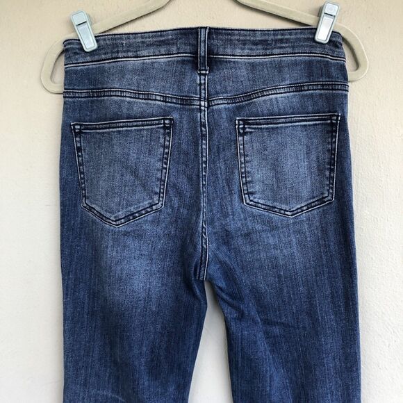 Anthropologie Pilcro High Rise Bootcut Jeans Womens 28 Button Hem Boho Western - Picture 7 of 15